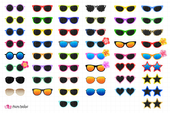 50 Sunglasses clipart in Objects - product preview 2