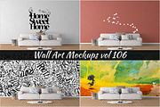 Wall Mockup - Sticker Mockup Vol 106