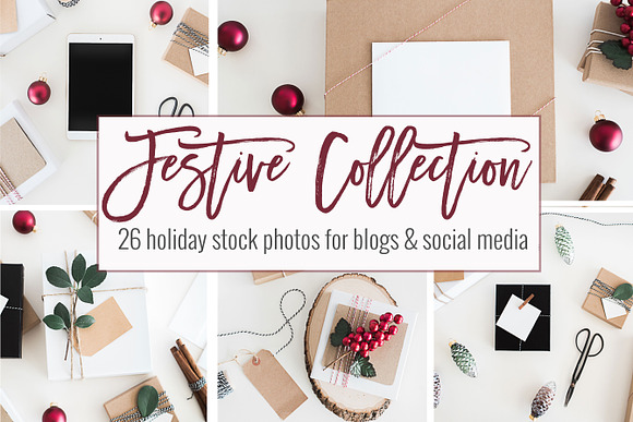 Festive Christmas Photos in Product Mockups - product preview 4