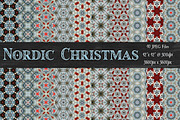 Nordic Christmas Background Patterns
