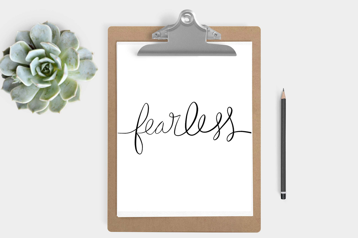 Fearless Print (5x7, 8x10) in Illustrations - product preview 8