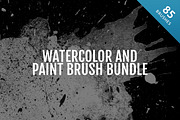 Watercolor and Paint Brushes Bundle