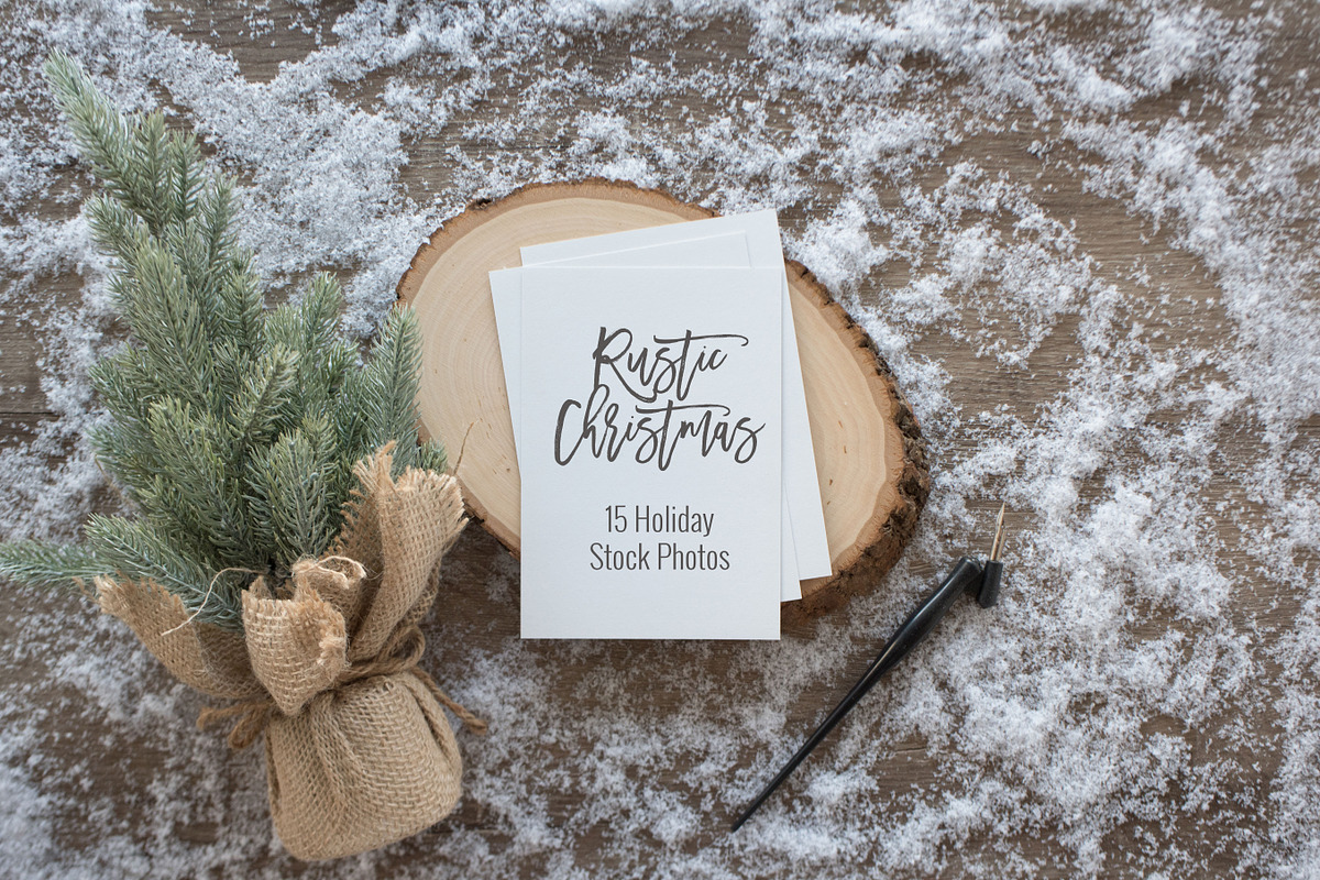 Rustic Christmas Photos in Mockup Templates - product preview 8
