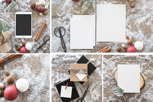 Rustic Christmas Photos in Mockup Templates - product preview 1