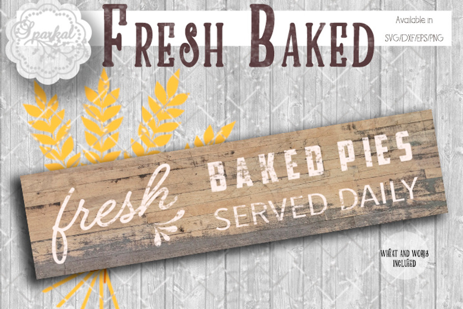 Fresh Baked Pies Served Daily ~ SVG