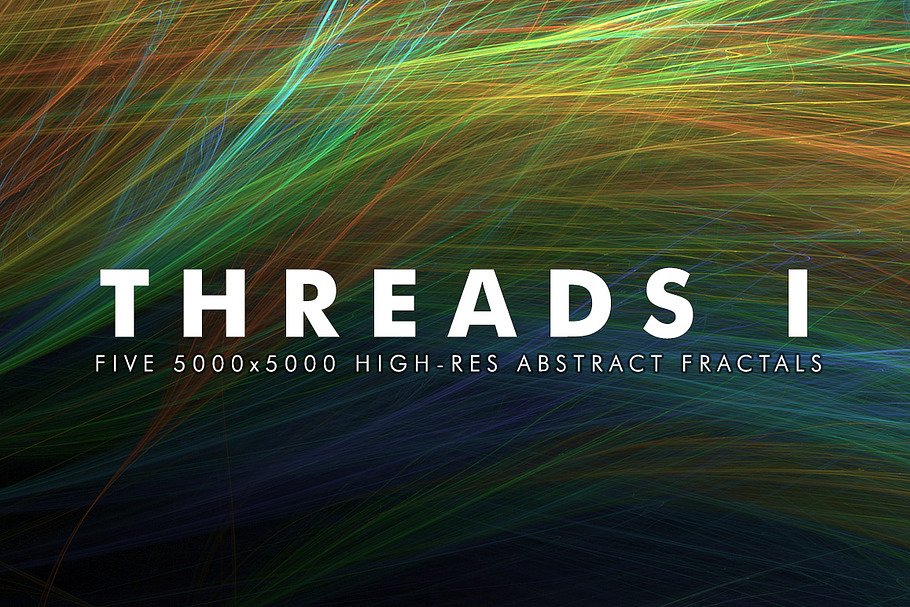 Threads I - Fractal Background Art in Textures - product preview 8