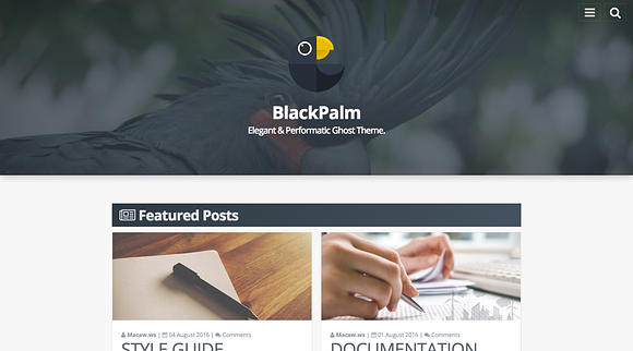 BlackPalm - Ghost Theme in Ghost Themes - product preview 2