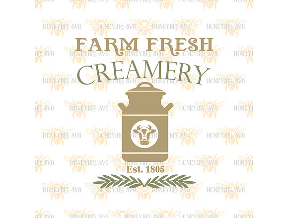 Farm Fresh Creamery in Illustrations - product preview 1