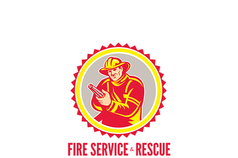 Fire Service and Rescue Logo
