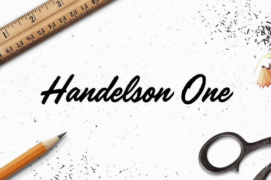 Handelson One in Script Fonts - product preview 8