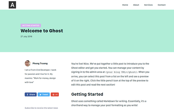 Alazo - Clean & Responsive in Ghost Themes - product preview 3