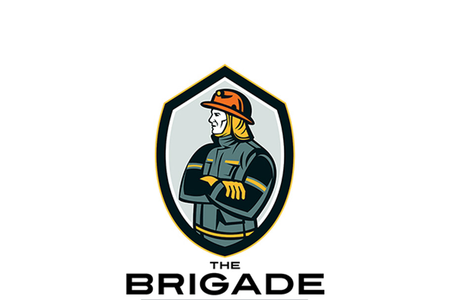 The Brigade Fire Rescue Team Logo in Logo Templates - product preview 8