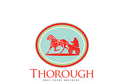 Thorough Race Horse Breeders Logo