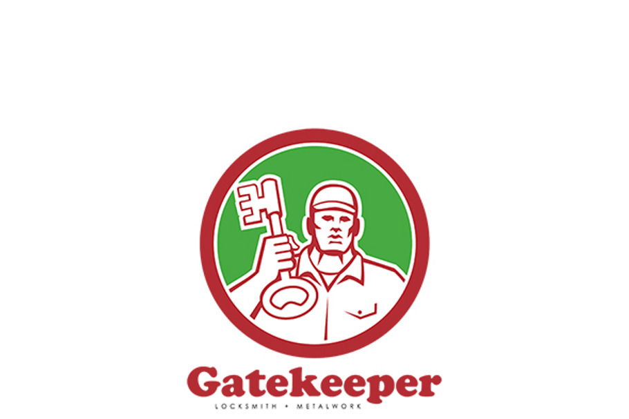 Gatekeeper Locksmiths Logo in Logo Templates - product preview 8