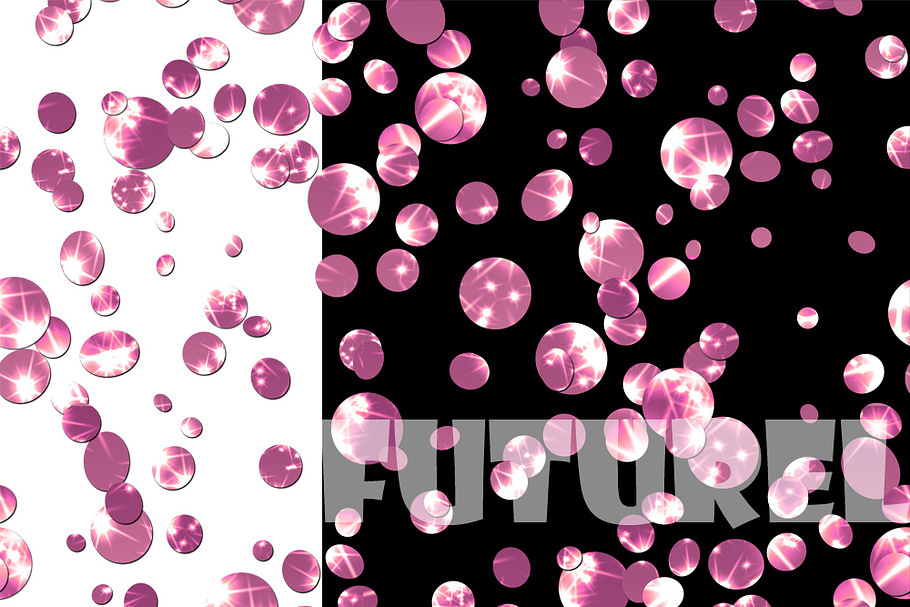 Рattern of shiny pink confetti . PNG
