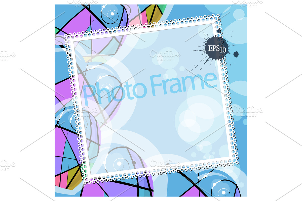 Vector photo frame in Illustrations - product preview 8