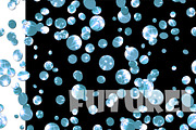 Pattern blue shiny confetti . PNG