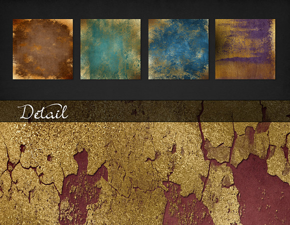 Distressed Gold Textures in Textures - product preview 2