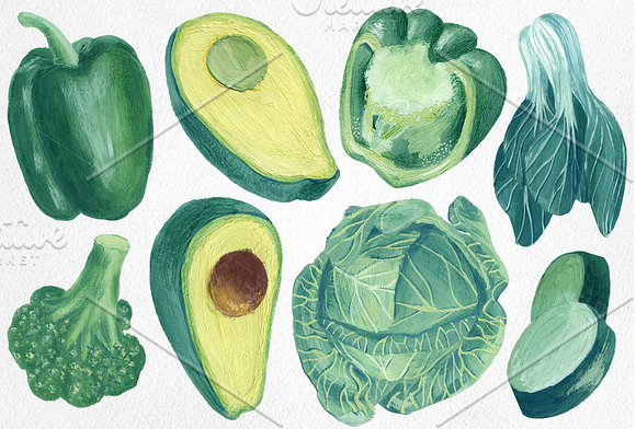Vegetables illustration set in Illustrations - product preview 5