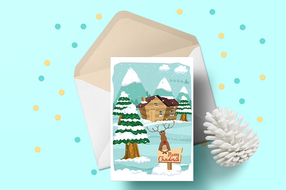 Christmas Cards in Card Templates - product preview 1