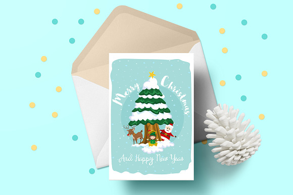 Christmas Cards in Card Templates - product preview 3