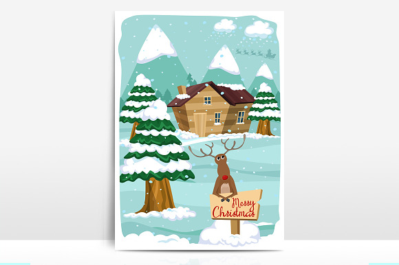 Christmas Cards in Card Templates - product preview 6
