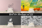 Wall Mockup - Sticker Mockup Vol 112