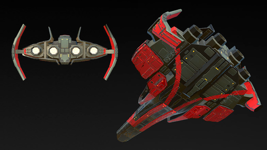 Spaceship Fighter in Vehicles - product preview 1