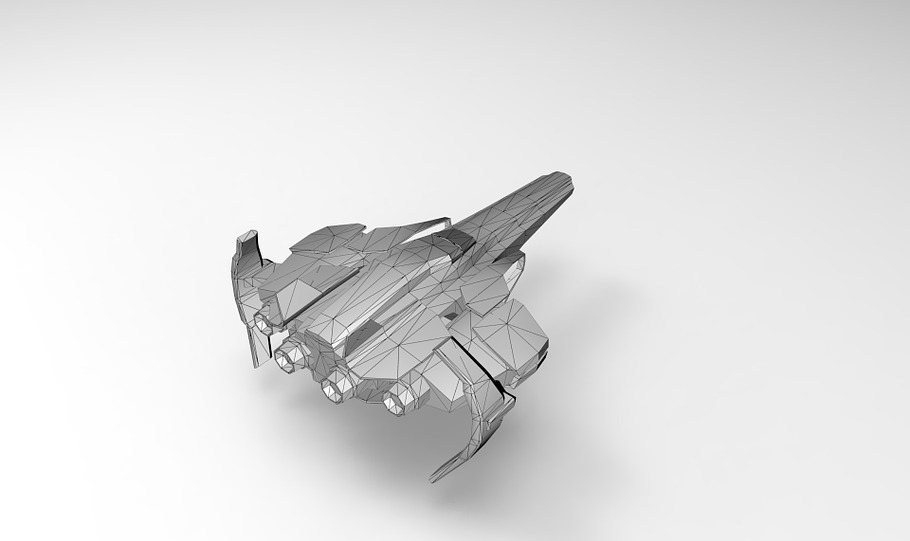 Spaceship Fighter in Vehicles - product preview 7