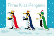 Three wise pengüins
