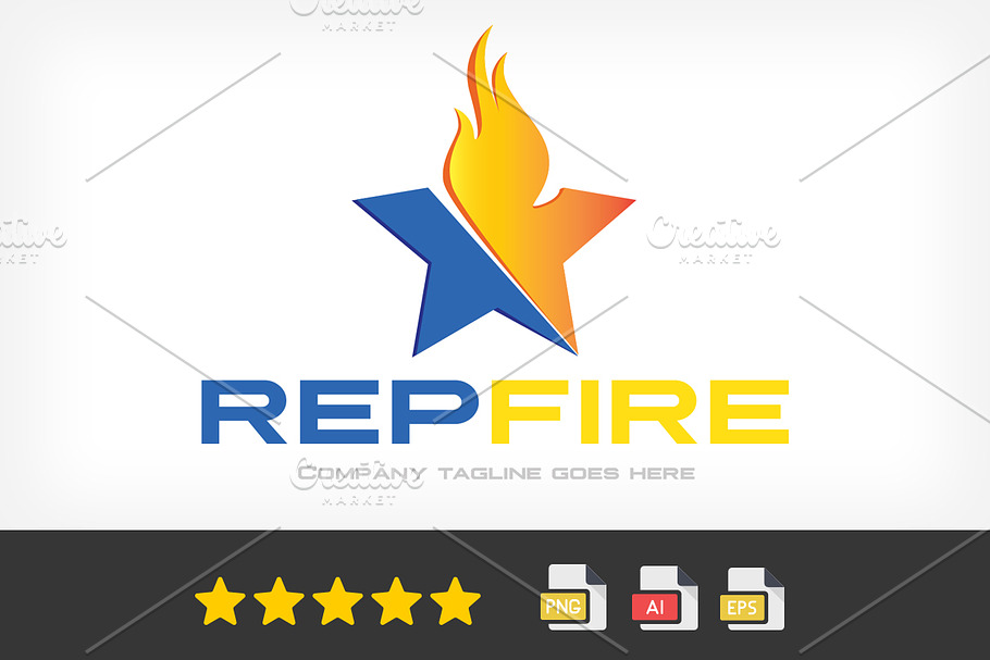 RepFire Logo Template