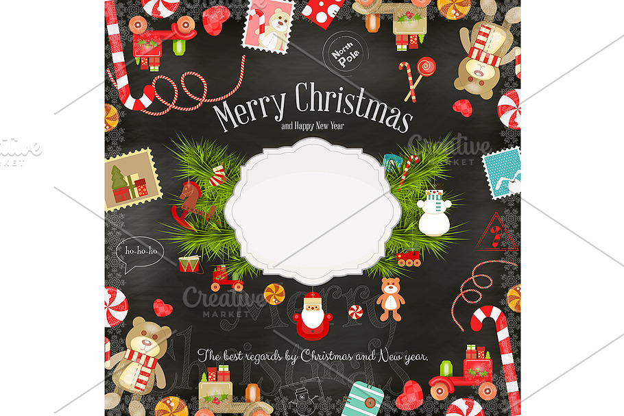 Christmas card in Illustrations - product preview 8