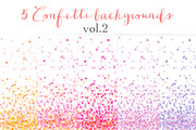 Confetti backgrounds vol.2