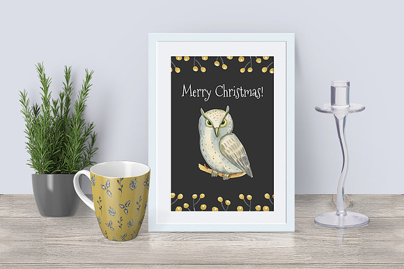 Christmas Set 2. Watercolor. in Illustrations - product preview 5