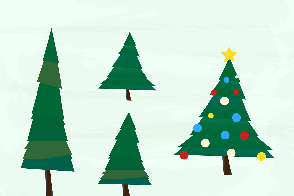 Christmas Tree Vector Pack in Illustrations - product preview 8