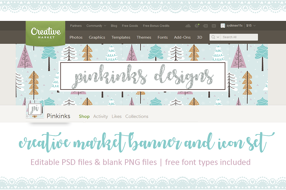 Shop banner and avatar set for CM in Website Templates - product preview 8