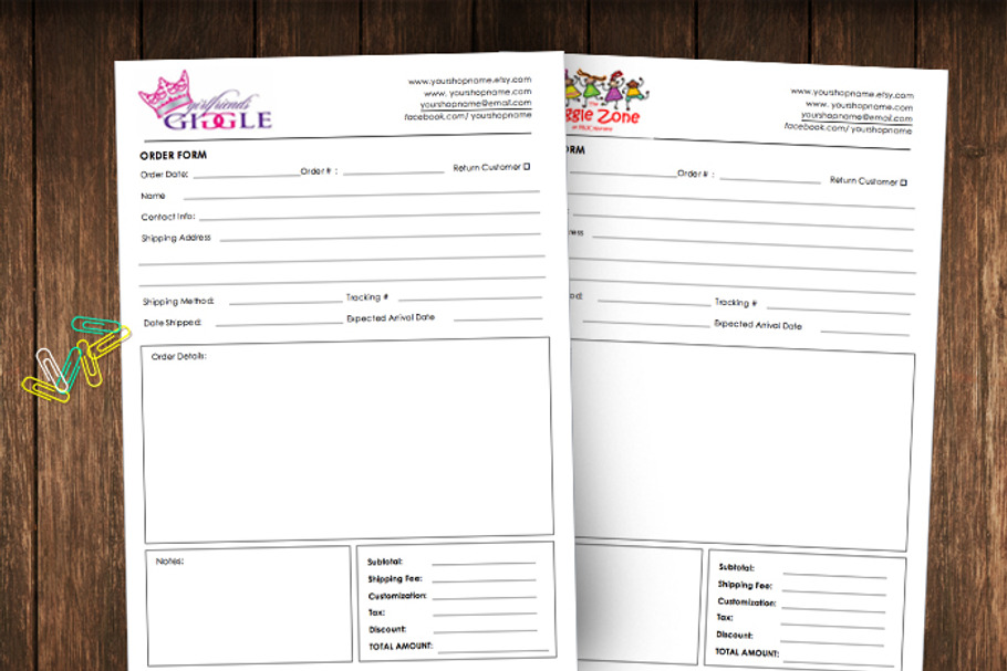 Order Form-id22 in Stationery Templates - product preview 8