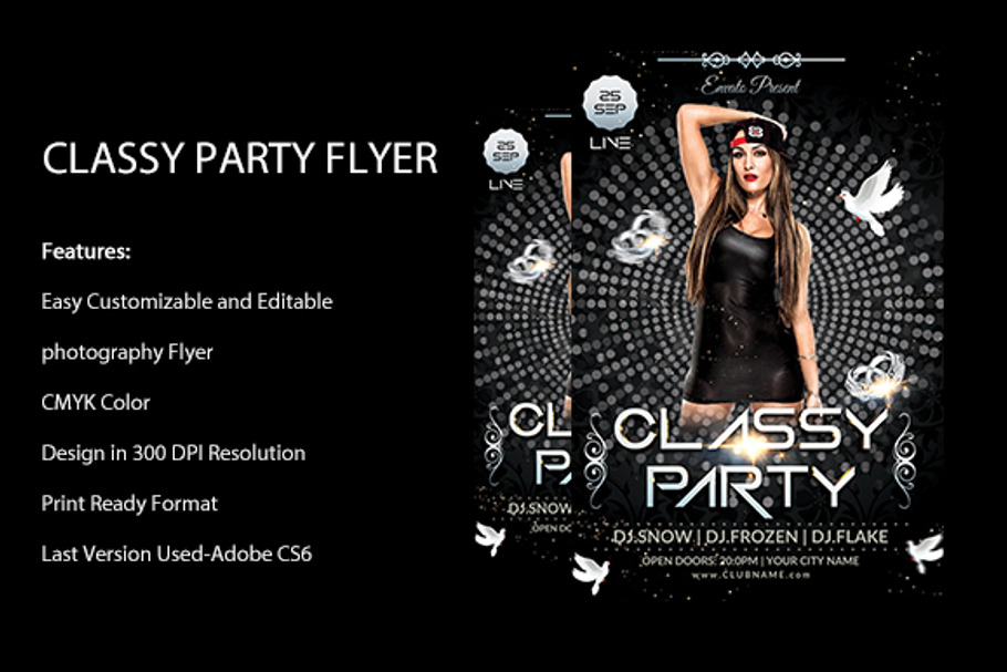 CLassy Night Flyer in Flyer Templates - product preview 8
