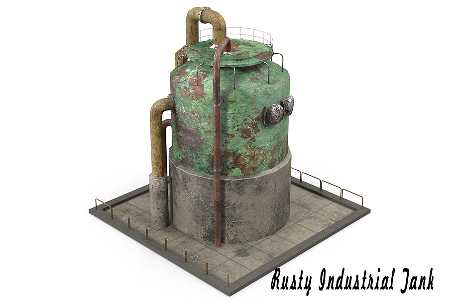Rusty Industrial Tank in Architecture - product preview 8