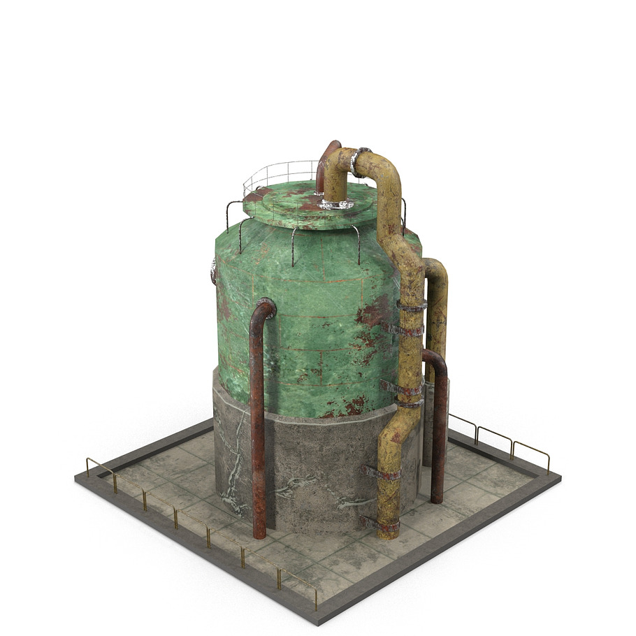 Rusty Industrial Tank in Architecture - product preview 9