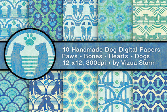 Dog Patterns Pet Silhouette Designs in Patterns - product preview 1