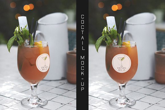 Coctail Glass Mock-up Pack#2 in Product Mockups - product preview 1