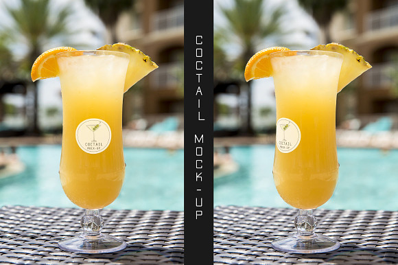 Coctail Glass Mock-up Pack#2 in Product Mockups - product preview 2