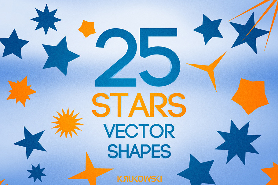 Stars Vector Shapes in Illustrations - product preview 8