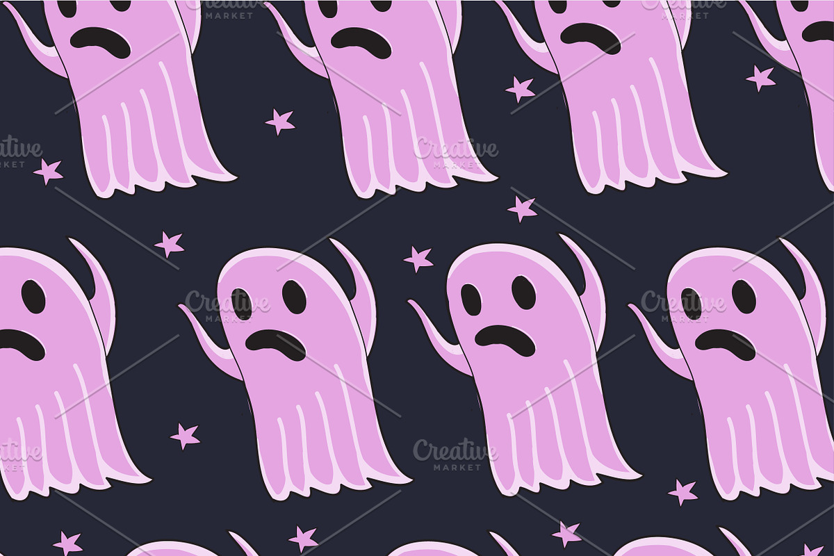 Ghost pattern in vector in Illustrations - product preview 8