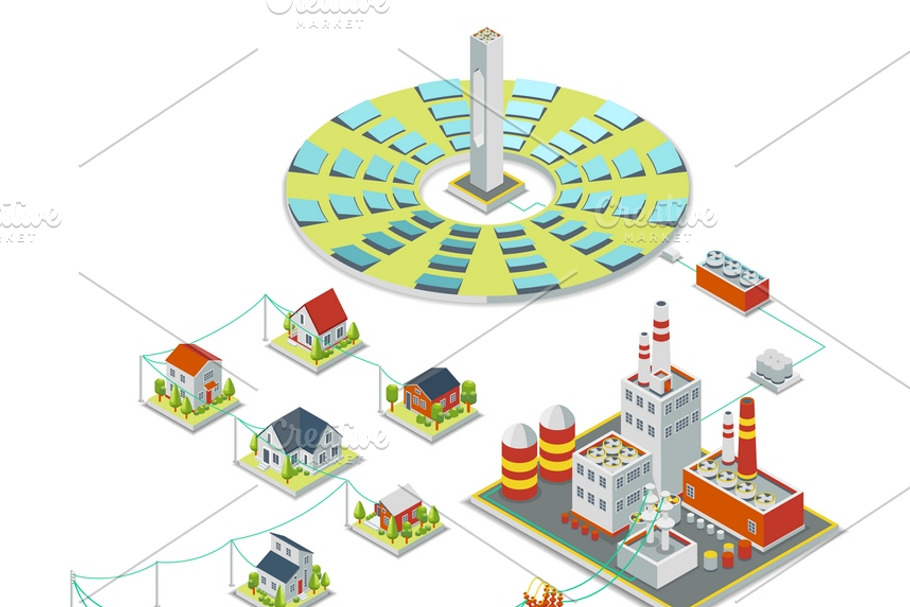 Solar power system in Illustrations - product preview 8