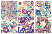 24 Seamless paisley patterns