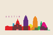 Austin City Skyline Illustration