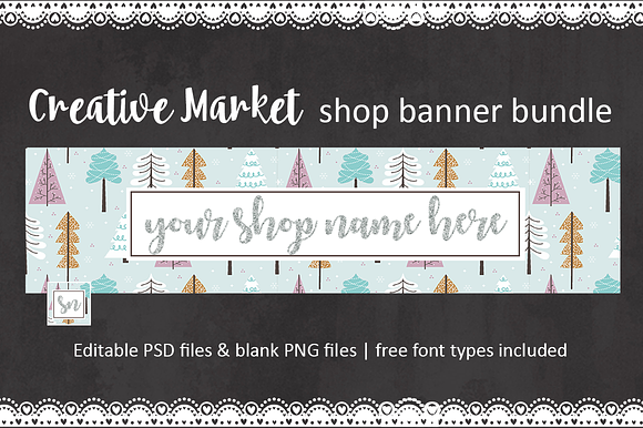 Shop banner and avatar set for CM in Website Templates - product preview 2