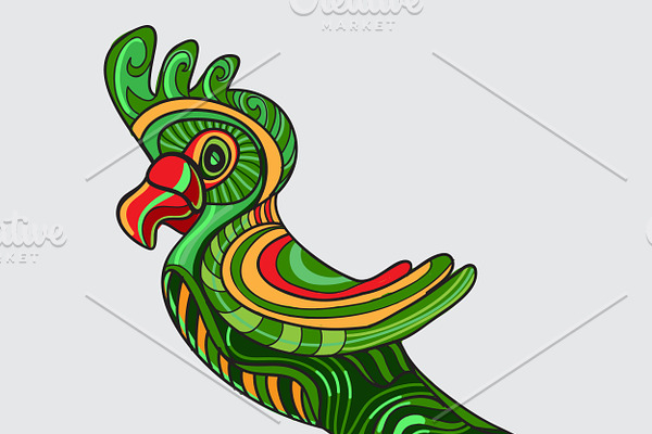 Parrot decorative in vector